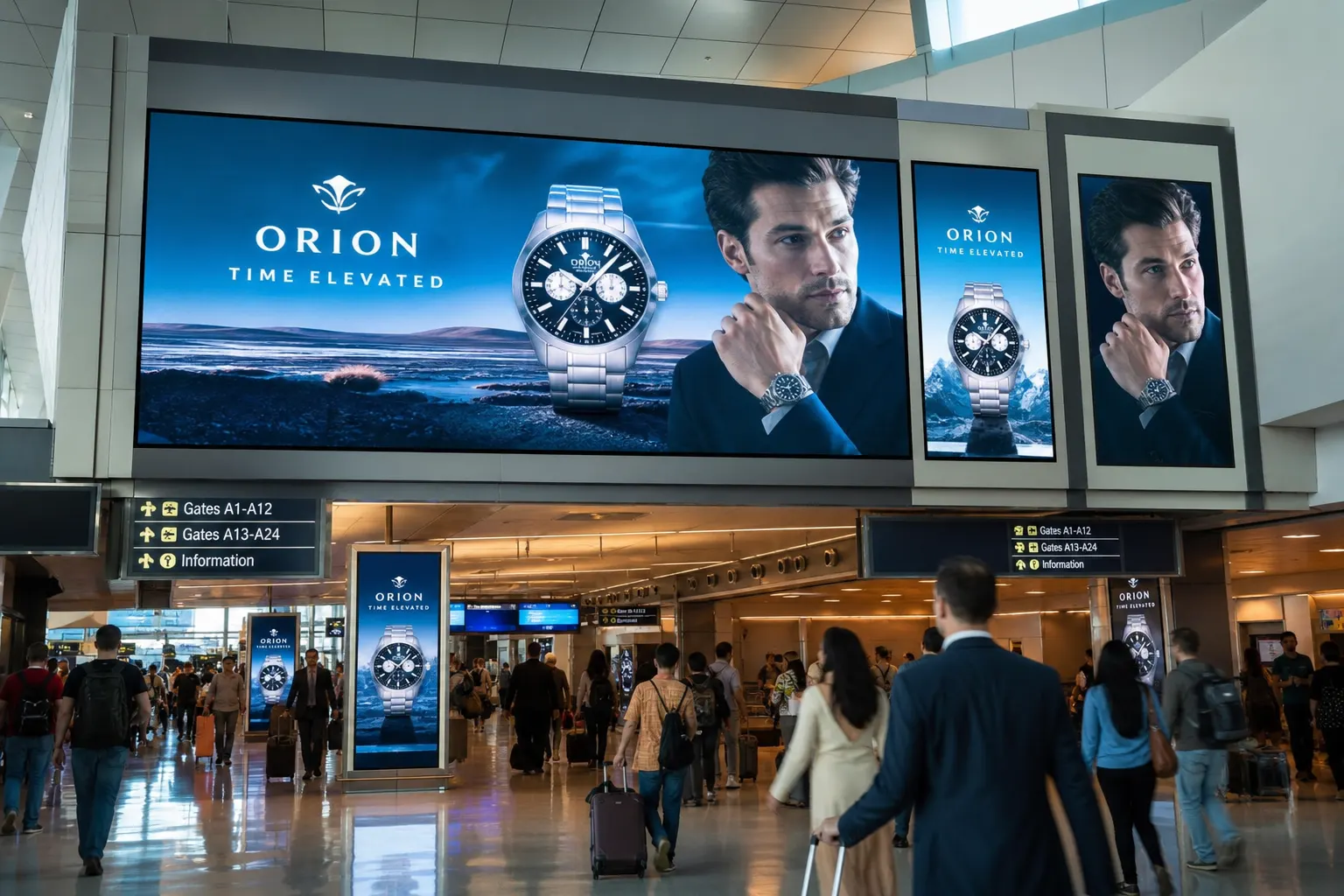Brand recall with synchronized screens